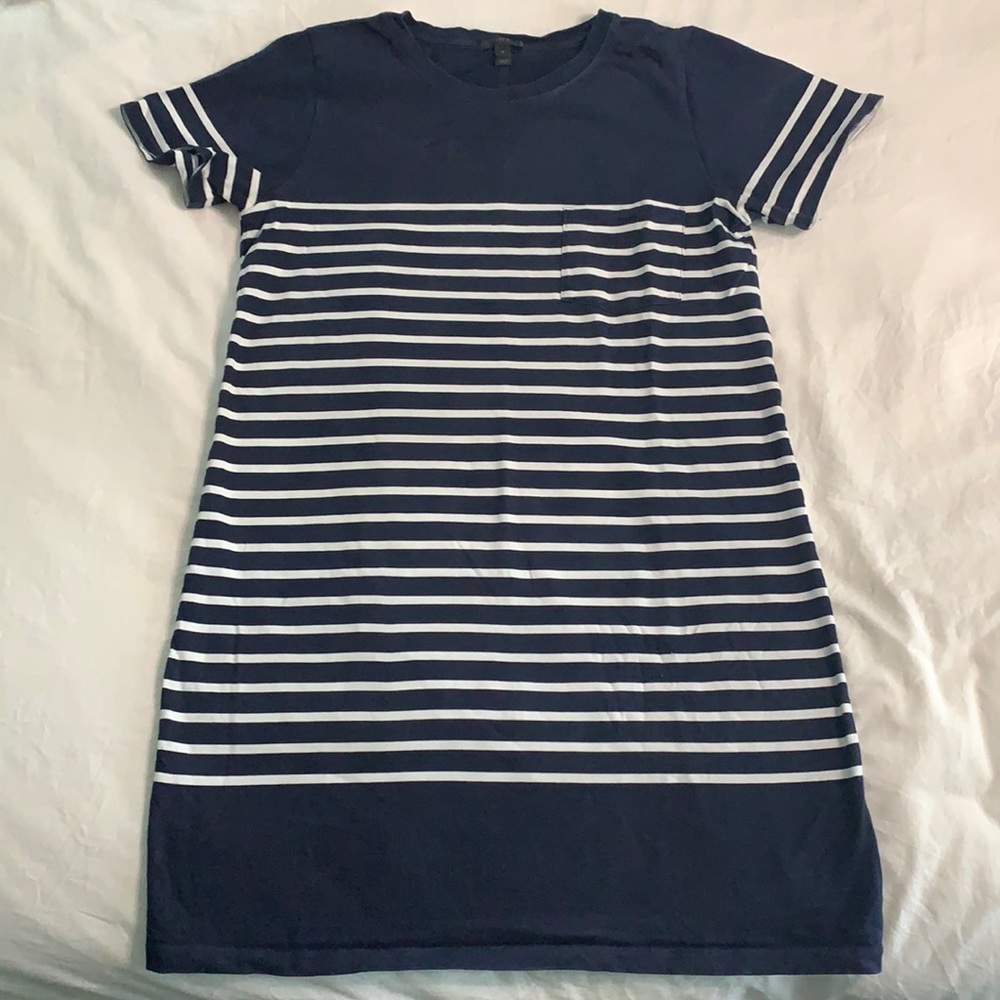 J.Crew striped short sleeve dress